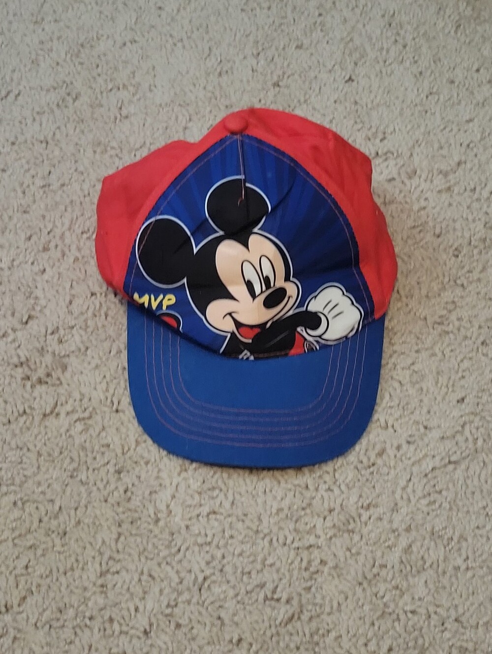 Disney Mickey Mouse Red & Blue Toddler Baseball Cap